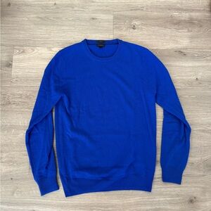 J. Crew Men's Vibrant Blue Crewneck Sweater
